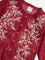 Utsa Kids Red Floral Embroidered A-Line Kurta with Inner (8-14 years)