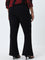 Gia Black Bootcut High-Rise Trousers