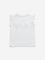 HOP Kids White Sequinned Text Cotton T-Shirt