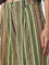 Bombay Paisley Green Striped High-Rise Cotton Blend Pants