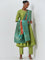 Vark Lime Kurta, Ethnic Pants and Bandhani Dupatta Set