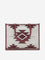 Westside Accessories Beige & Maroon Geometric Printed Tote Bag