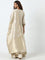 Vark Beige Embellished A-Line Kurta, Skirt and Dupatta Set