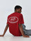 Nuon Red Text Design Relaxed-Fit Cotton T-Shirt