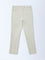 Ascot Light Beige Mid-Rise Relaxed-Fit Cotton-Blend Chinos
