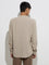 ETA Dark Beige Striped Relaxed-Fit Cotton Shirt