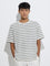 ETA White Knit-Textured Relaxed-Fit T-Shirt