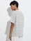 ETA White Knit-Textured Relaxed-Fit T-Shirt
