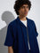 ETA Indigo Relaxed-Fit Cotton-Blend Shirt