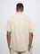 ETA Beige Self-Patterned Relaxed-Fit Cotton Shirt