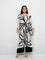 Diza Off-White Abstract Patterned A-Line Kurta