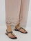 Diza Beige Schiffli Detailed Cotton Ethnic Pants