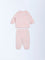 HOP Baby Pink Embroidered Sweatshirt and Pants Set