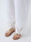 Diza White Floral Embroidered Ethnic Pants