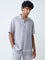 Ascot Grey Stripe Relaxed-Fit Shirt