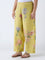 Diza Yellow Floral Printed Ethnic Pants