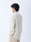 ETA Off-White Stripe Pattern Relaxed-Fit Cotton Shirt