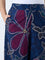 Diza Indigo Bandhani Floral Pattern Pants