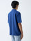 ETA Indigo Self Relaxed-Fit Cotton-Blend Polo T-Shirt