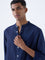 ETA Indigo Stripe Detailed Relaxed-Fit Cotton Shirt