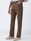 Ascot Brown Relaxed-Fit Mid-Rise Jeans
