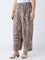 Diza Taupe Printed Pants