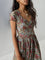 Bombay Paisley Sage Foliage Design Cotton A-Line Dress