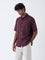 Ascot Wine Abstract Patterns Relaxed-Fit Shirt