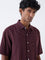 Ascot Wine Abstract Patterns Relaxed-Fit Shirt