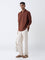 ETA Rust Solid Relaxed Fit Cotton-Blend Shirt