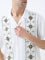 ETA Off-White Embroidered Relaxed-Fit Cotton Shirt