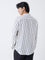 ETA Off-White Striped Relaxed-Fit Cotton Shirt
