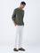 ETA Olive Textured Relaxed-Fit Cotton Sweater