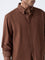 Ascot Tan Relaxed-Fit Cotton Shirt