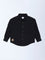 HOP Kids Black Cotton Shirt