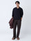 ETA Dark Brown Relaxed-Fit Mid-Rise Cotton-Blend Chinos