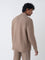 Ascot Taupe Solid Relaxed-Fit Linen Shirt
