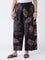 Diza Black Printed Ethnic Pants