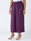 Diza Plum Solid Pants