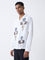 ETA White Floral Embroidered Relaxed-Fit Cotton Shirt