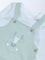 HOP Baby Sage Embroidered Cotton Dungaree and T-Shirt Set