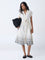 Bombay Paisley Off-White Cotton Shirt Dress with Belt