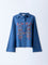 Bombay Paisley Blue Embroidered Denim Shirt