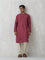 Embroidered Maroon Long Kurta
