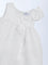 HOP Baby Girls White Bow-Detailed Fit-and-Flare Dress