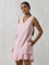 A-line Solid Pink Dress