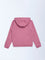 HOP Kids Dusty Rose Christmas-Themed Cotton-Blend Hoodie