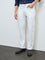 Ascot White Relaxed-Fit Mid-Rise Jeans