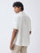 Ascot Off-White Floral Design Relaxed-Fit Shirt