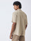 Ascot Taupe Printed Relaxed-Fit Shirt